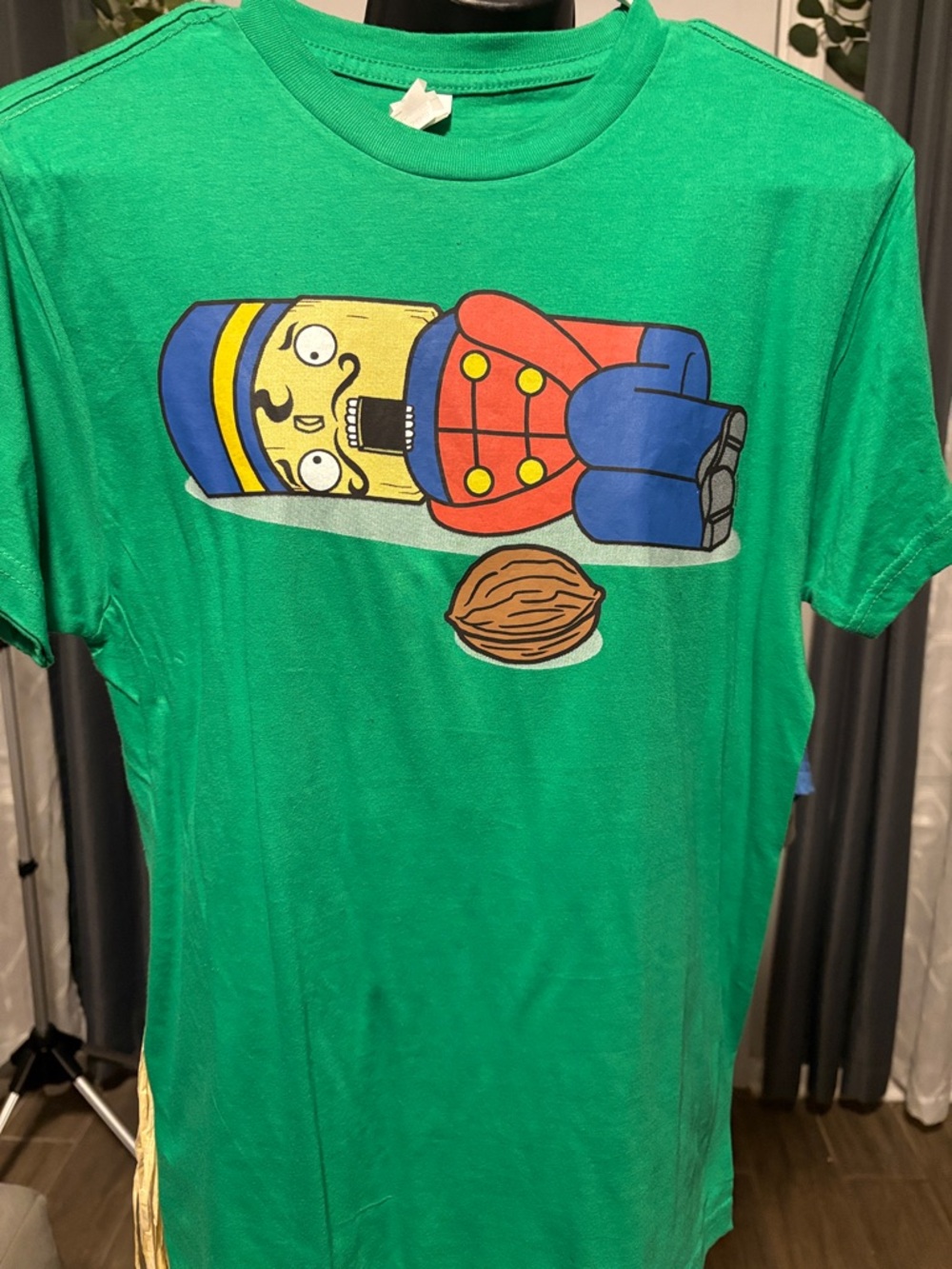 Lane Seven Green Nutcracker Graphic Tee Small